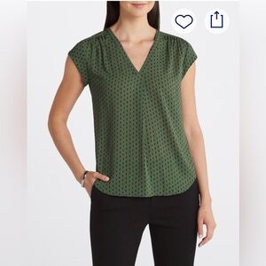 Monday Fun short sleeve blouse size L